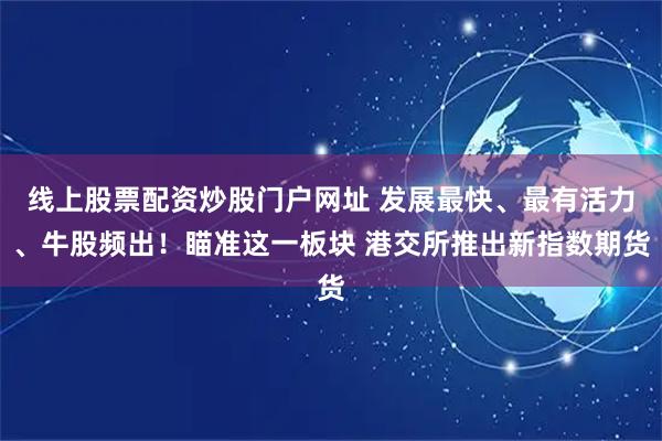线上股票配资炒股门户网址 发展最快、最有活力、牛股频出！瞄准这一板块 港交所推出新指数期货